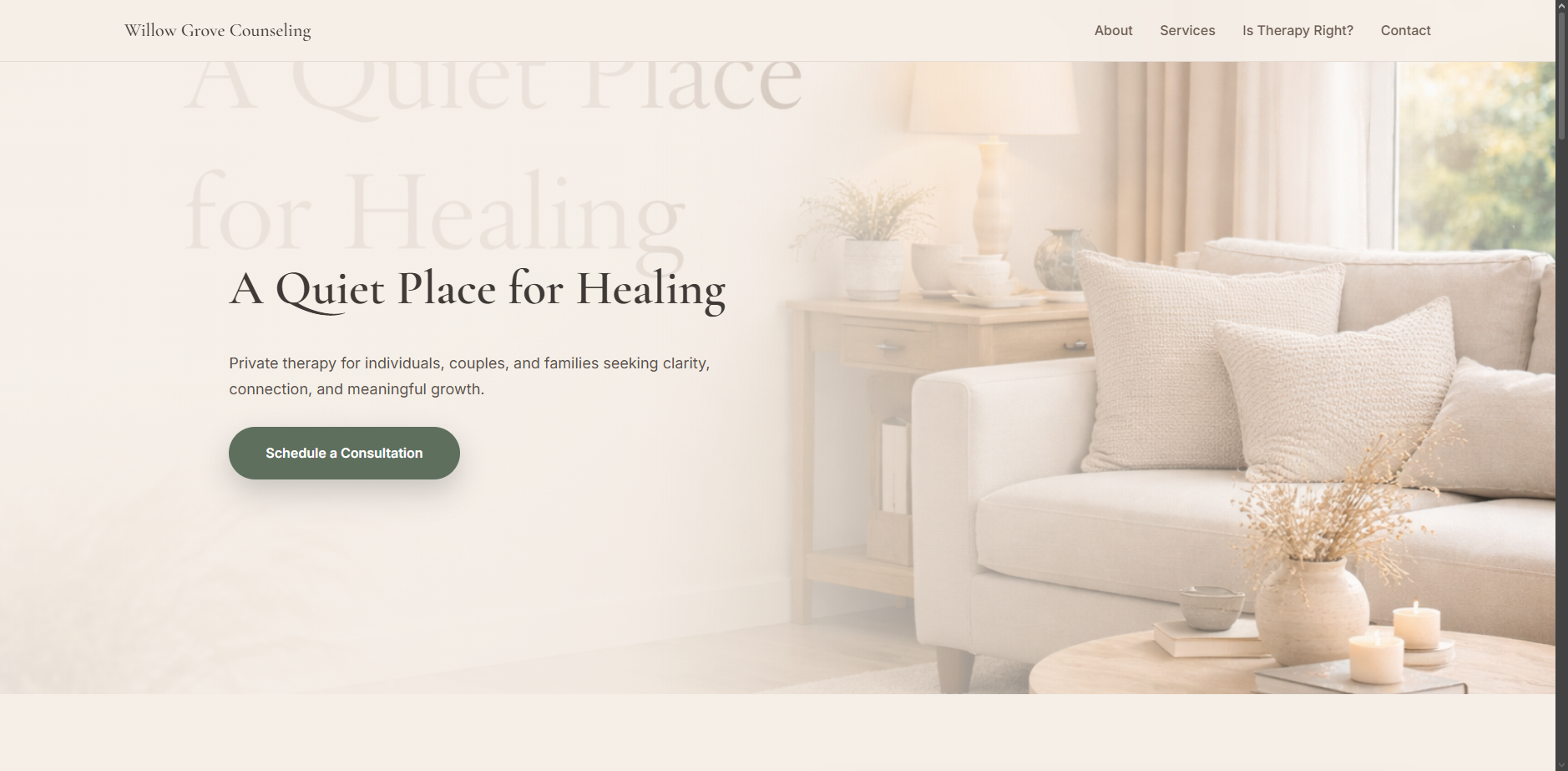 Therapist Website